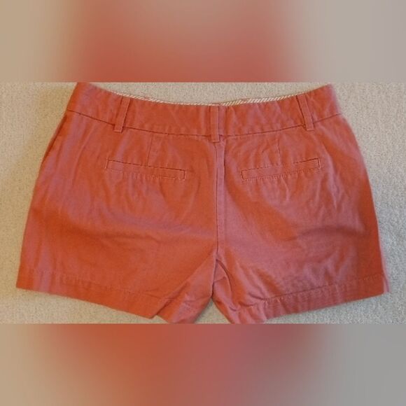 LOFT womens muted red Original flat front 3.5" inseam chino shorts - size 2 - Picture 2 of 9